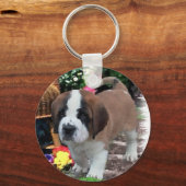 Saint Bernard Art Gifts Sleutelhanger (Voorkant)