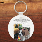Saint Bernard Art Gifts Sleutelhanger (Voorkant)