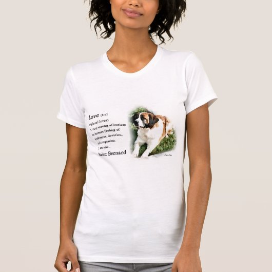 Saint Bernard Art Gifts T-shirt (Voorkant)