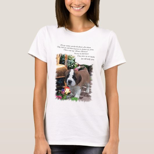Saint Bernard Art Gifts T-shirt (Voorkant)