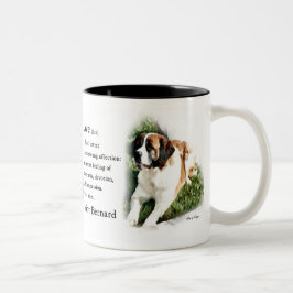 Saint Bernard Art Gifts Tweekleurige Koffiemok