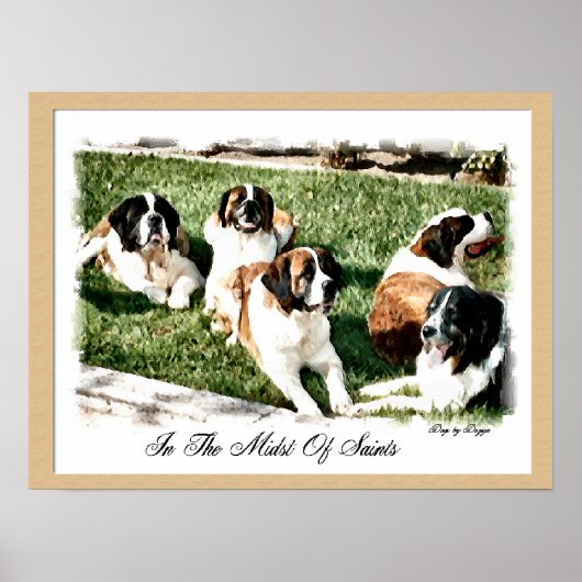 Saint Bernard Art Print (Voorkant)