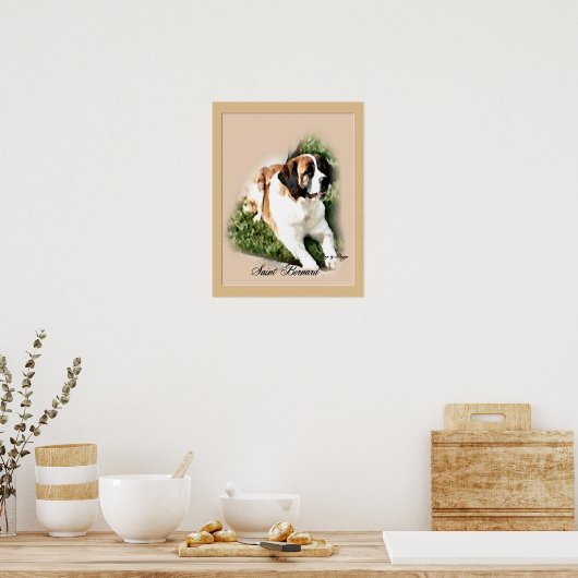 Saint Bernard Art Print (Keuken)