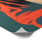 Saint Bernard Astronaut Poster, St Bernard Retro Poster (Hoek)