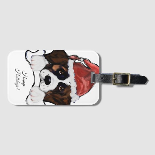 Saint Bernard  Bagagelabel (Voorkant (horizontaal))