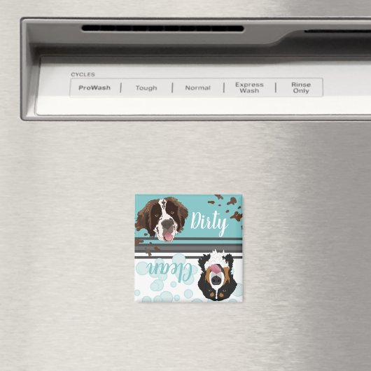 Saint Bernard Bernese Dirty/Clean Dishwasher Magneet (Insitu (Vaatwasser))