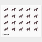 Saint Bernard BFF Saint icker Ronde Sticker (Vel)