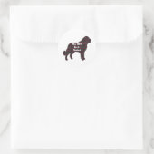Saint Bernard BFF Saint icker Ronde Sticker (Tas)