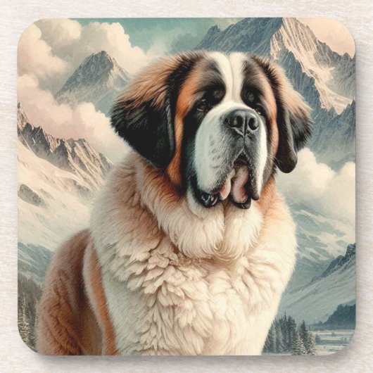 Saint Bernard Bier Onderzetter (Voorkant)