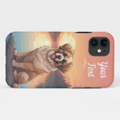 Saint Bernard bij het meer Case-Mate iPhone Case (Achterkant (horizontaal))