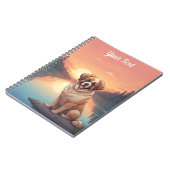 Saint Bernard bij het meer Notitieboek (Linkerzijde)