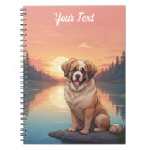 Saint Bernard bij het meer Notitieboek (Voorkant)