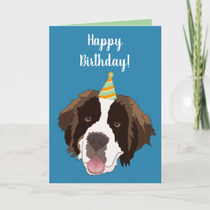 Saint Bernard Birthday Feestdagen Kaart