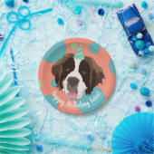 Saint Bernard Birthday  Papieren Bordje (Feest)