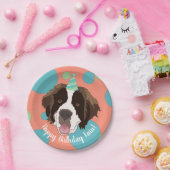 Saint Bernard Birthday  Papieren Bordje (Feest)