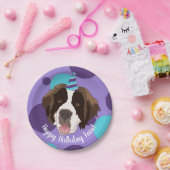 Saint Bernard Birthday Papieren Bordje (Feest)