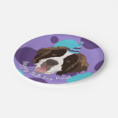 Saint Bernard Birthday Papieren Bordje (Gekanteld)