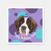 Saint Bernard Birthday Servet (Voorkant)
