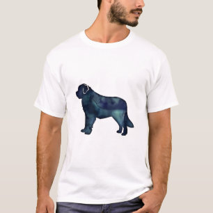 Saint Bernard Black Waterverf Silhouette T-shirt