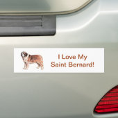 Saint Bernard Bumpersticker (Op auto)