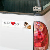 Saint Bernard Bumpersticker (Op Truck)