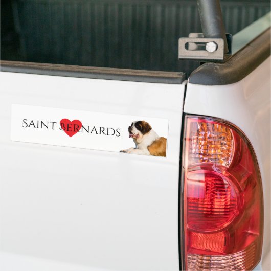 Saint Bernard Bumpersticker (Op Truck)