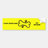 Saint Bernard Bumpersticker (Voorkant)