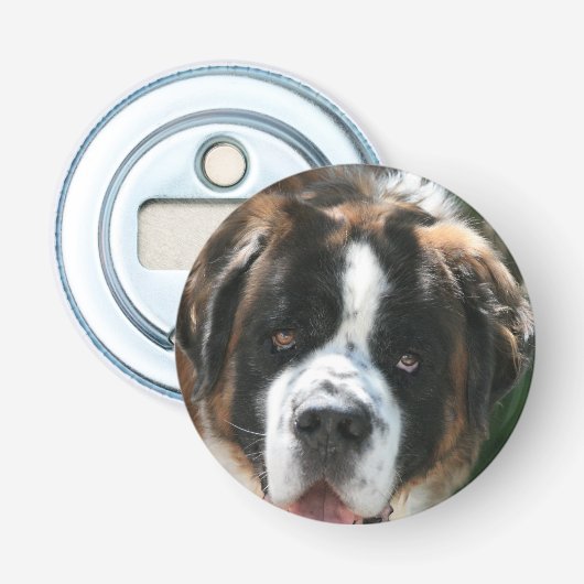Saint Bernard Button Flesopener (Voorkant)