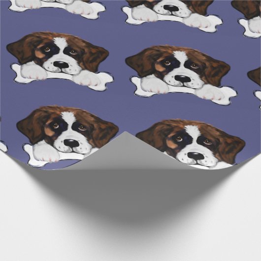 Saint Bernard Cadeaupapier (Hoek)