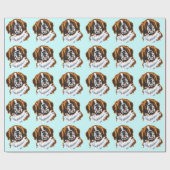 saint bernard cadeaupapier (Vlak)