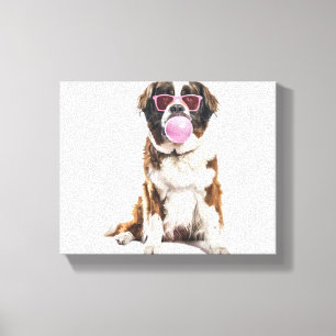 Saint Bernard Canvas Afdruk