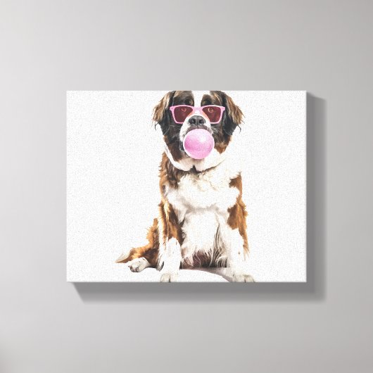 Saint Bernard Canvas Afdruk (Voorkant)