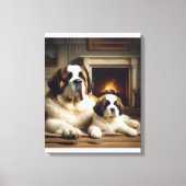 saint bernard canvas afdruk (Voorkant)