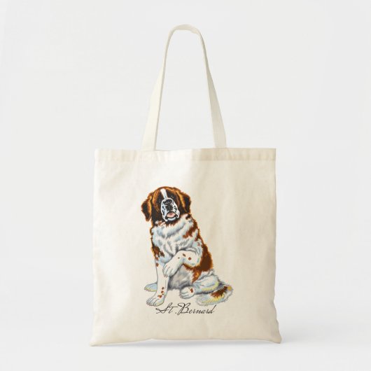 saint bernard canvas tas (Voorkant)