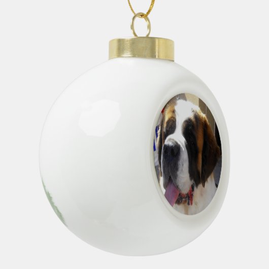 Saint Bernard Ceramic Ornament (Links)