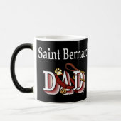Saint Bernard Dad Gifts Magische Mok (Links)