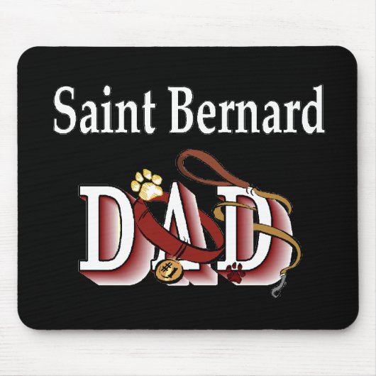 Saint Bernard Dad Gifts Muismat (Voorkant)