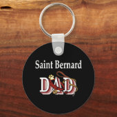 saint bernard dad Sleutelhanger (Voorkant)