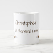Saint Bernard Design - Gepersonaliseerd Grote Koffiekop (Voorkant)