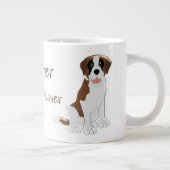 Saint Bernard Design - Gepersonaliseerd Grote Koffiekop (Rechts)
