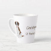Saint Bernard Design - Gepersonaliseerd Latte Mok (Linkerhoek)