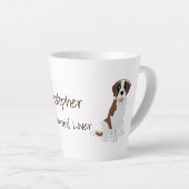 Saint Bernard Design - Gepersonaliseerd Latte Mok (Rechterhoek)