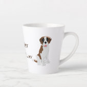 Saint Bernard Design - Gepersonaliseerd Latte Mok (Rechts)