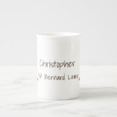 Saint Bernard Design - Gepersonaliseerd Porselein Kop (Voorkant)