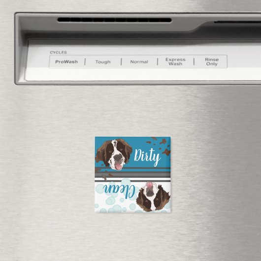 Saint Bernard Dirty/Clean Dishwasher Magnet (Insitu (Vaatwasser))