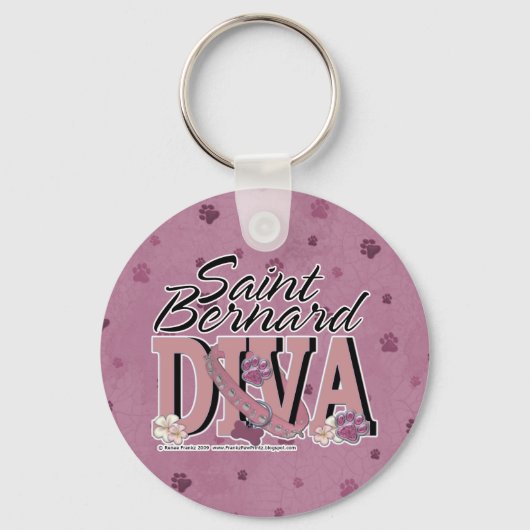 Saint Bernard DIVA Sleutelhanger (Voorkant)
