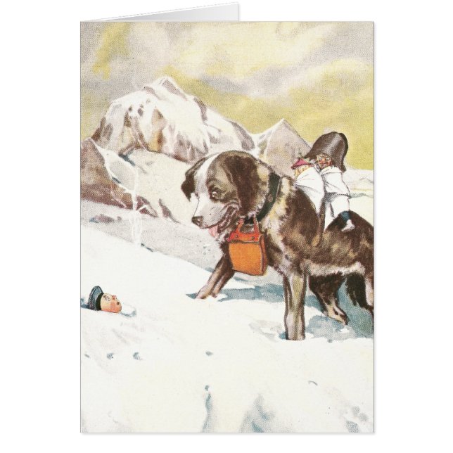 Saint Bernard Dog aan de redding (Voorkant)