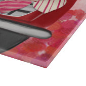 Saint Bernard Dog-auto met hart Valentijnse Snijplank (Hoek)