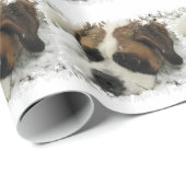 Saint Bernard Dog Cadeaupapier (Rol Hoek)