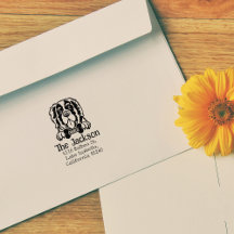 Saint Bernard Dog, Custom Return Address